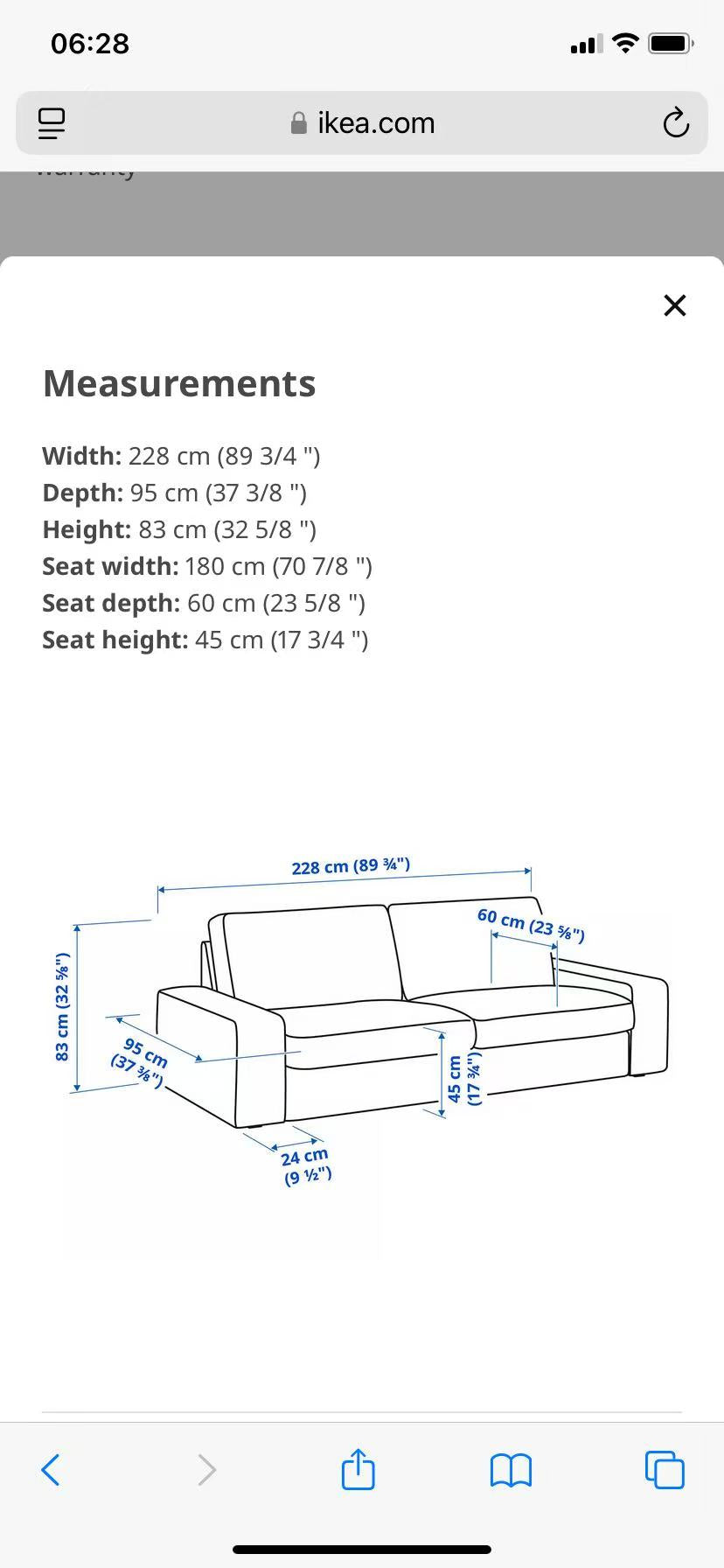 3-Seater Sofa with New Covers