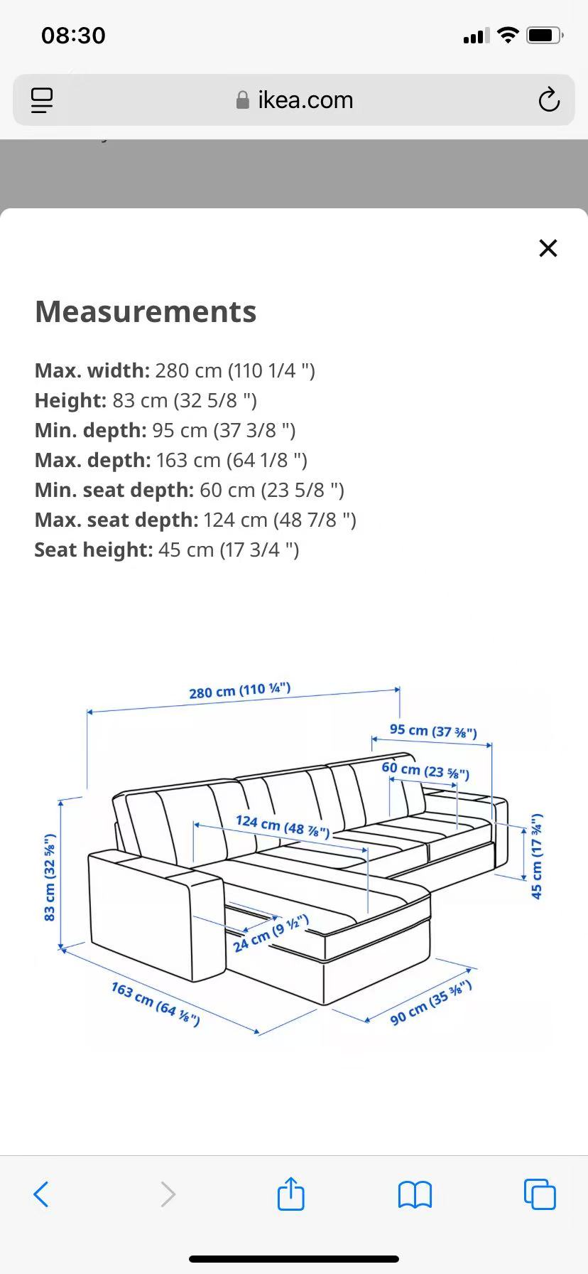 Sectional Sofa with Brand-New Sofa Covers