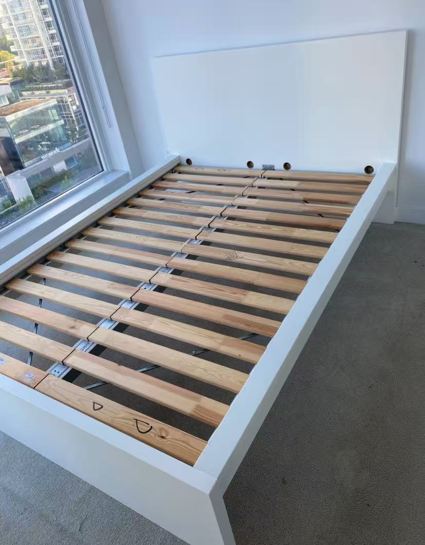 MALM White Double Bed Frame