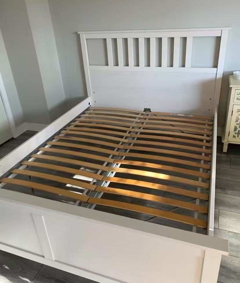 HEMNES White Queen Bed Frame