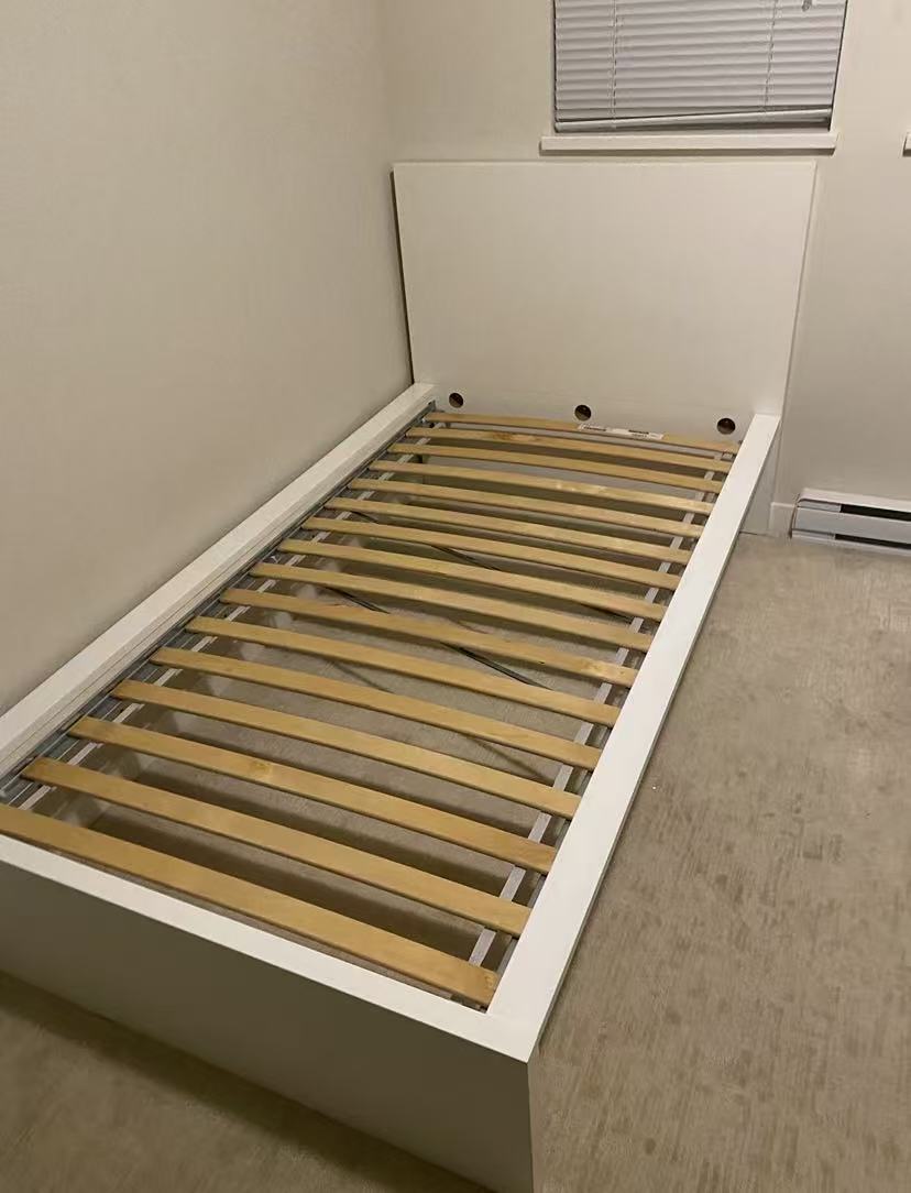 MALM White Twin Bed Frame