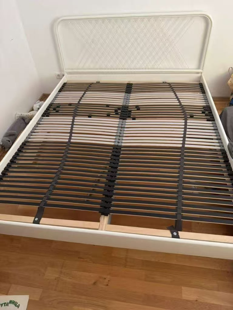 NESTTUN White Queen Bed Frame