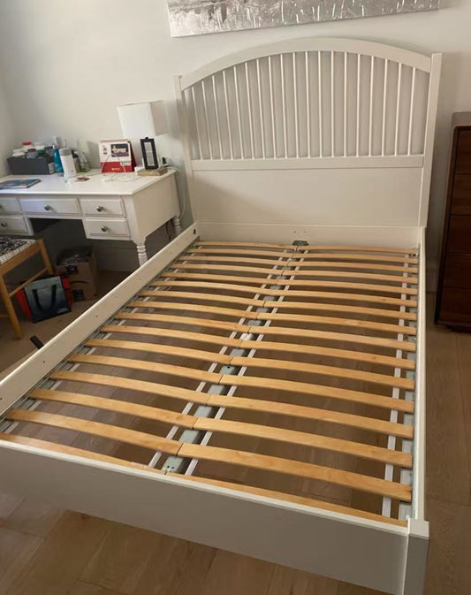 TYSSEDAL White Double Bed Frame