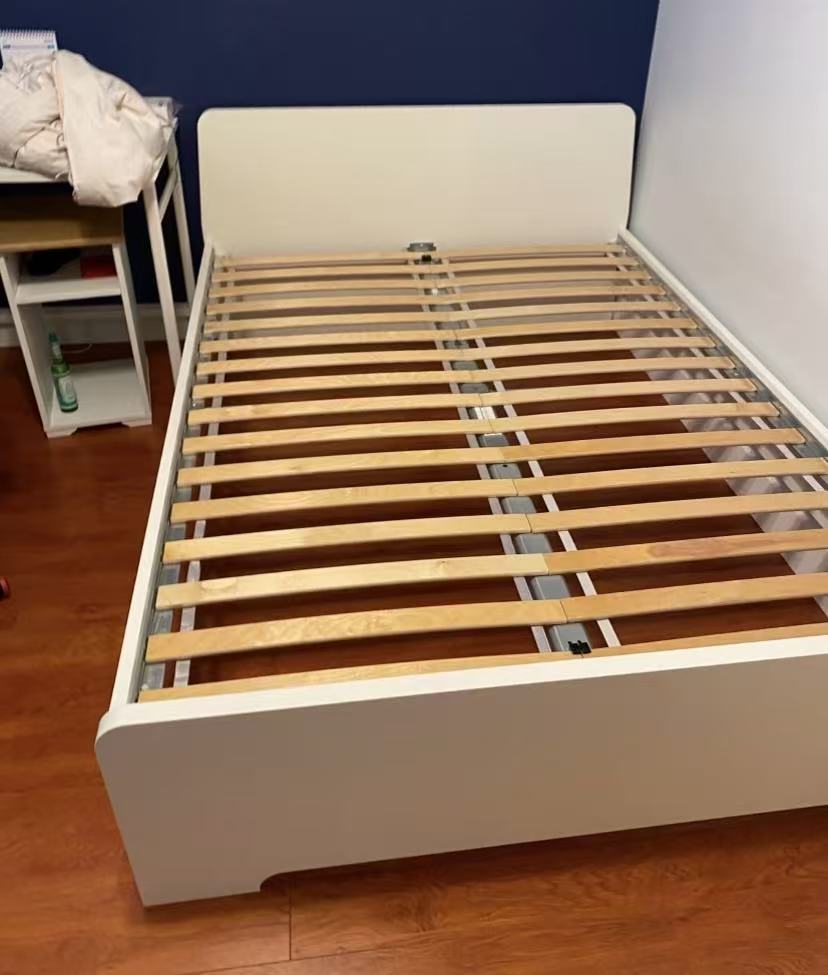 ASKVOLL White Queen Bed Frame