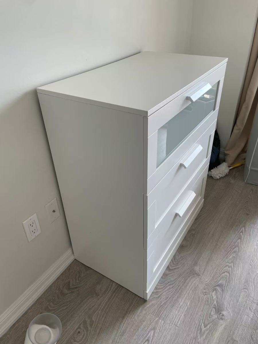 BRIMNES White 3-Drawer Dresser