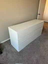 MALM 白色六抽屉斗柜
