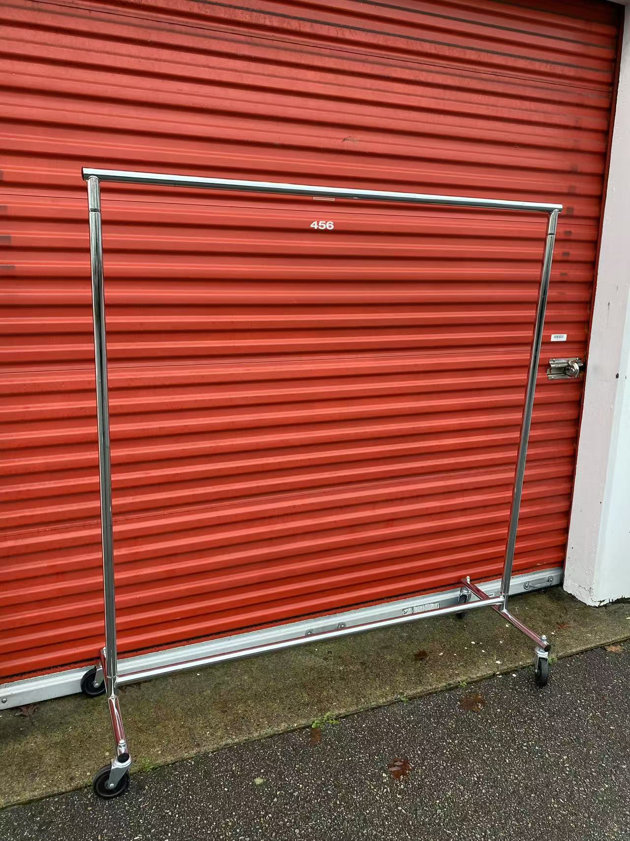 Stainless Steel Heavy-Duty Rolling Garment Rack | With Wheels | Detachable Design