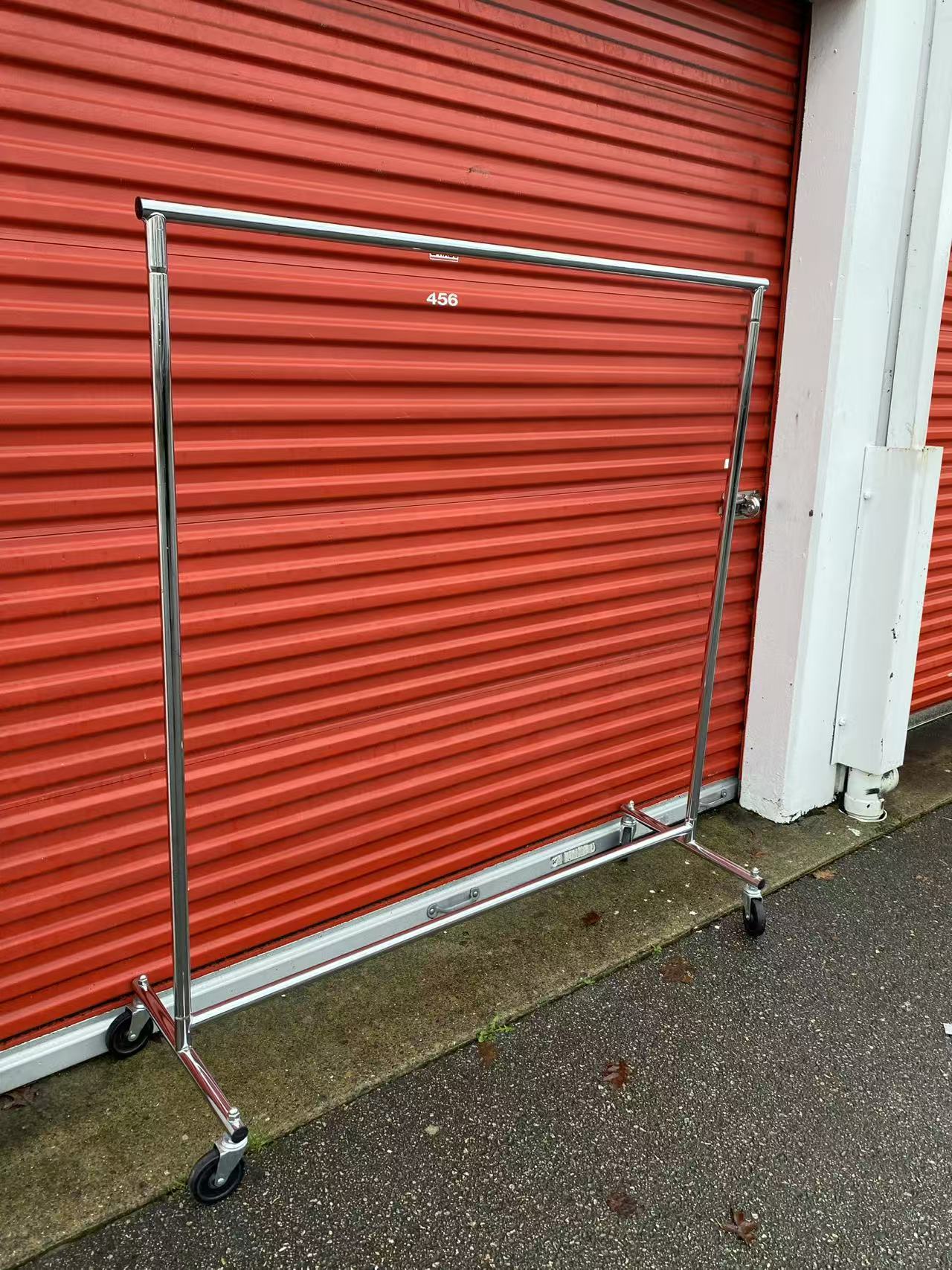 Stainless Steel Heavy-Duty Rolling Garment Rack | With Wheels | Detachable Design