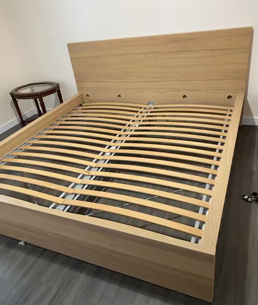 MALM Oak King Bed Frame