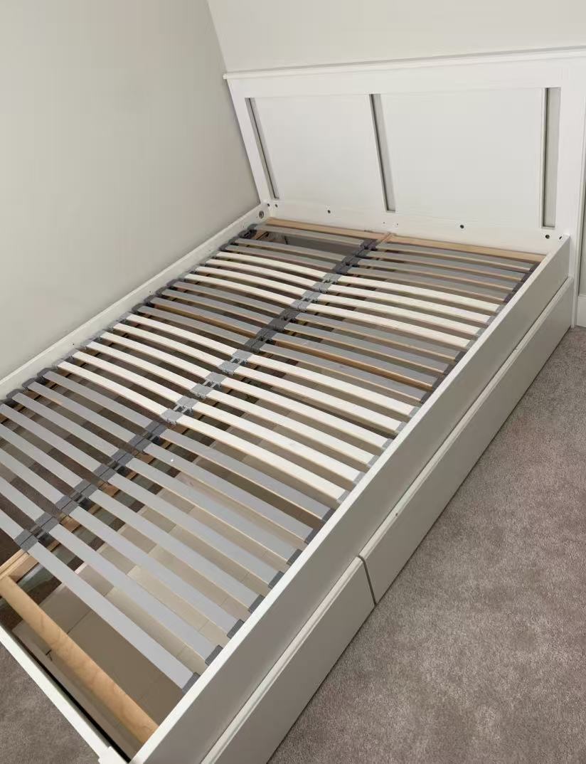 SONGESAND White Double Bed Frame