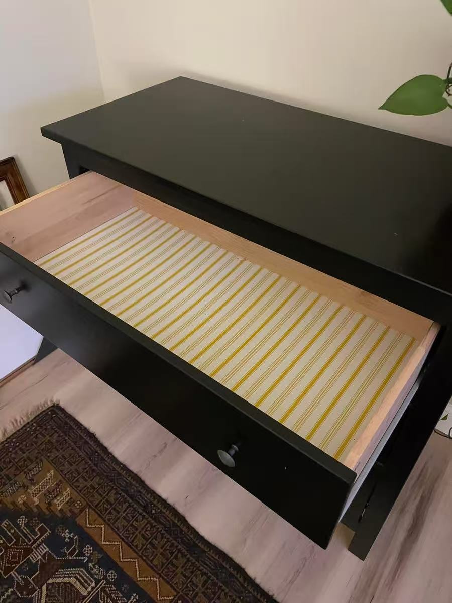 GULLABERG 三抽屉黑色斗柜