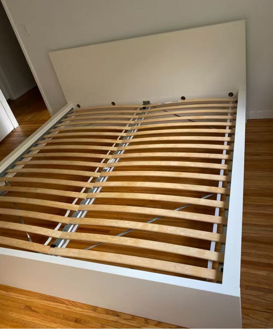 MALM White King Bed Frame