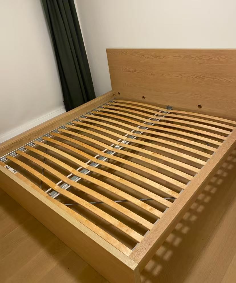 MALM Oak King Bed Frame