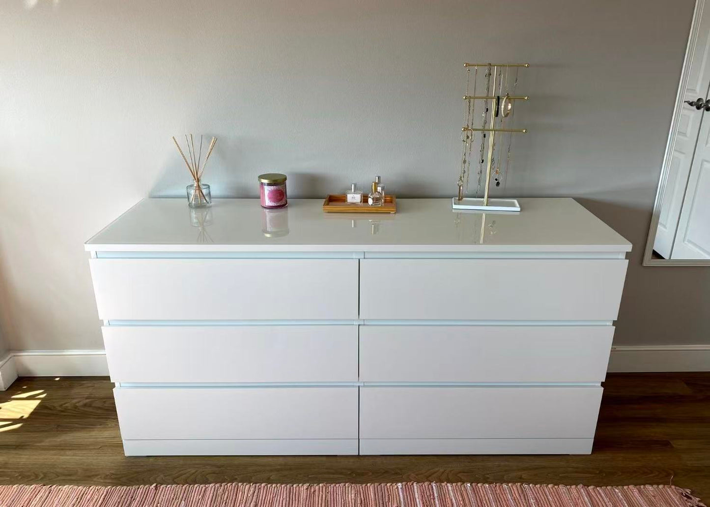 MALM 白色六抽屉斗柜