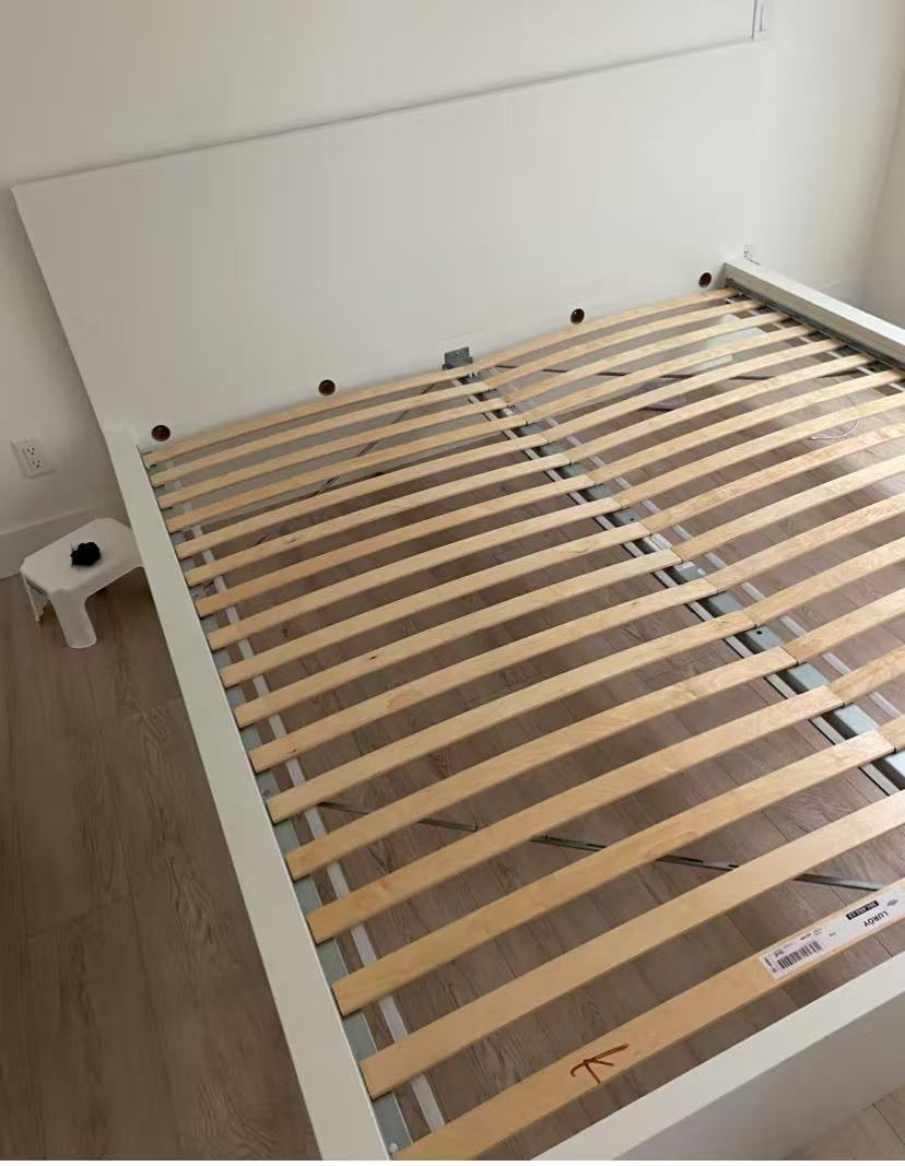 MALM White King Bed Frame