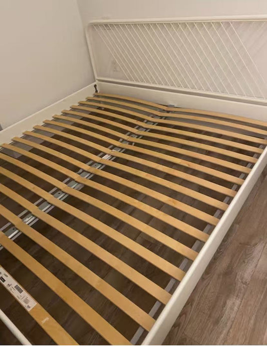 NESTTUN White King Bed Frame