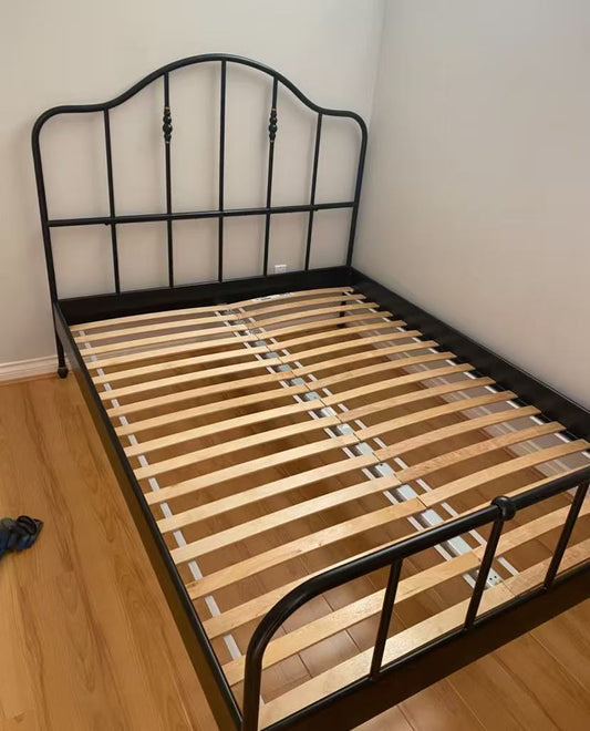 SAGSTUA Black Queen Bed Frame