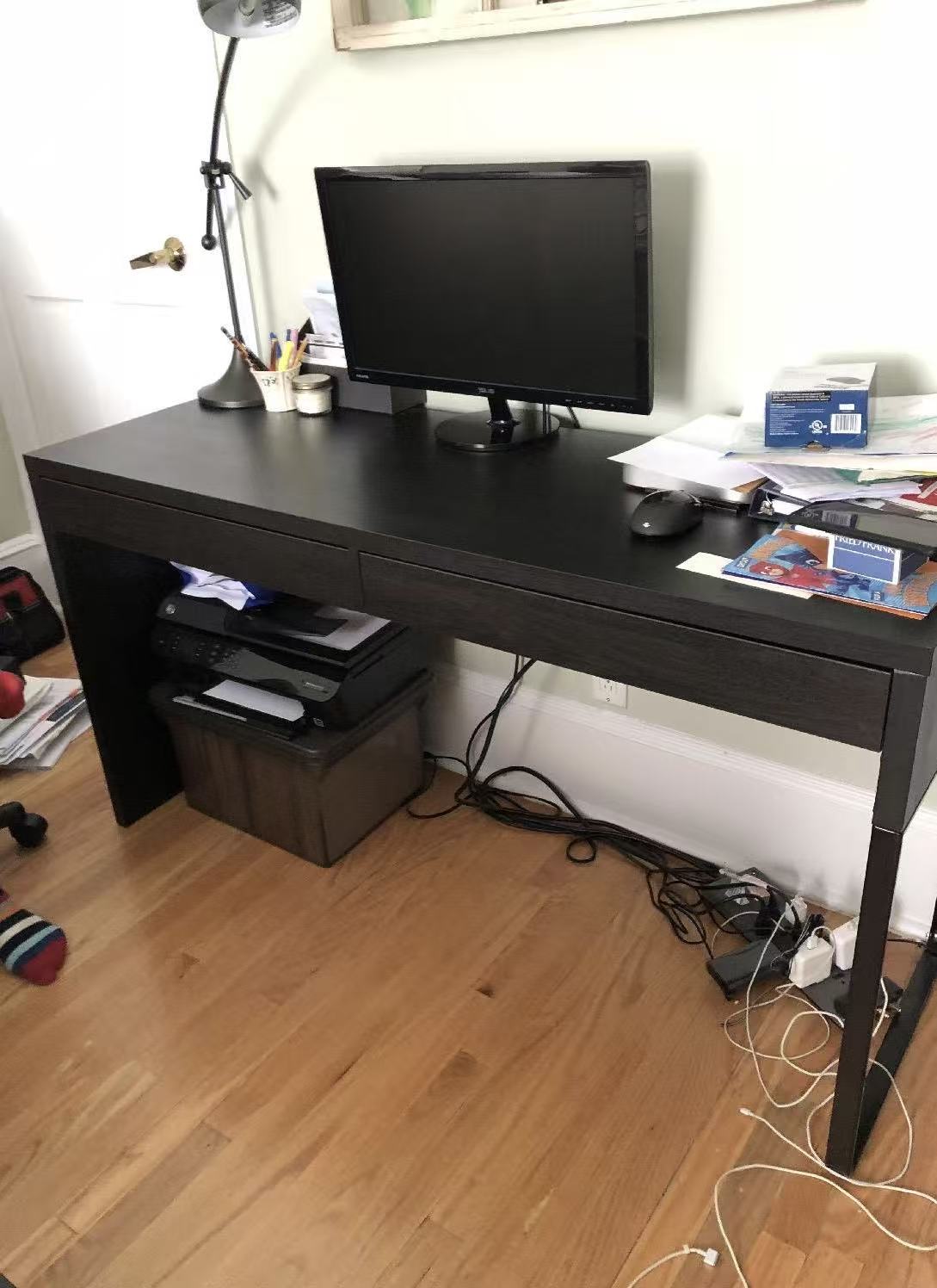 MICKE Extended Desk – Black