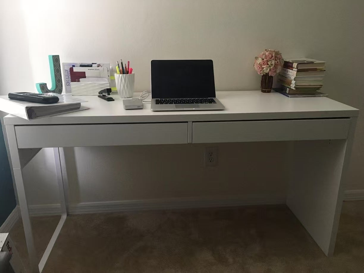 MICKE Extended White Desk