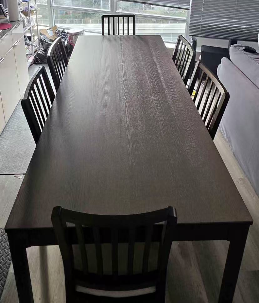 Standard Height Extendable Dining Table and 4 Chairs Set