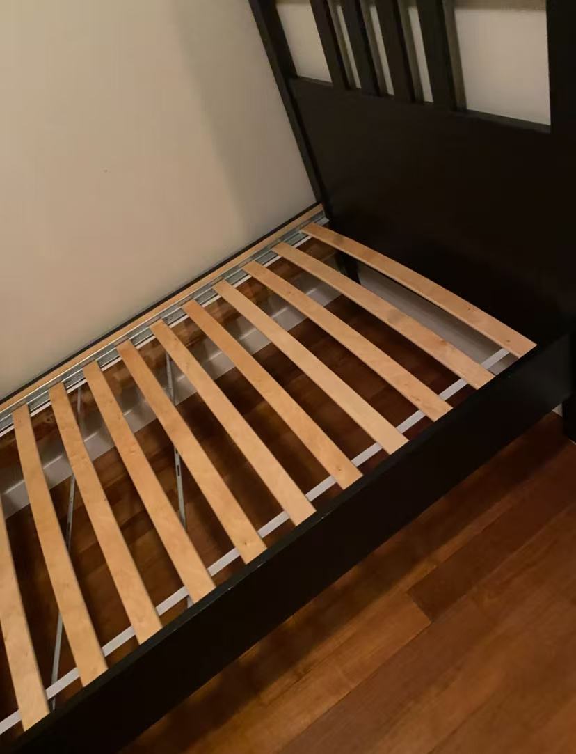 HEMNES Black Twin Bed Frame