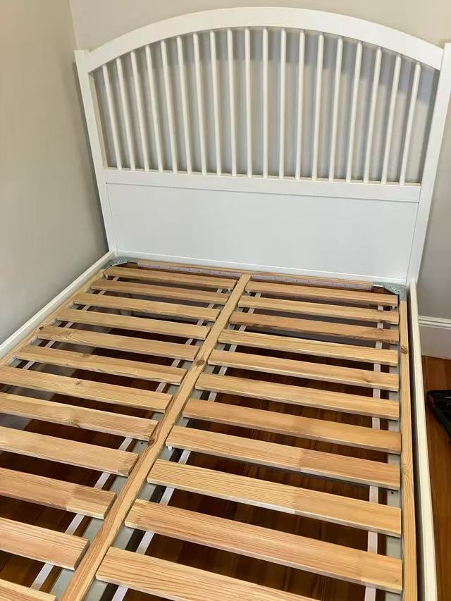 TYSSEDAL White Double Bed Frame