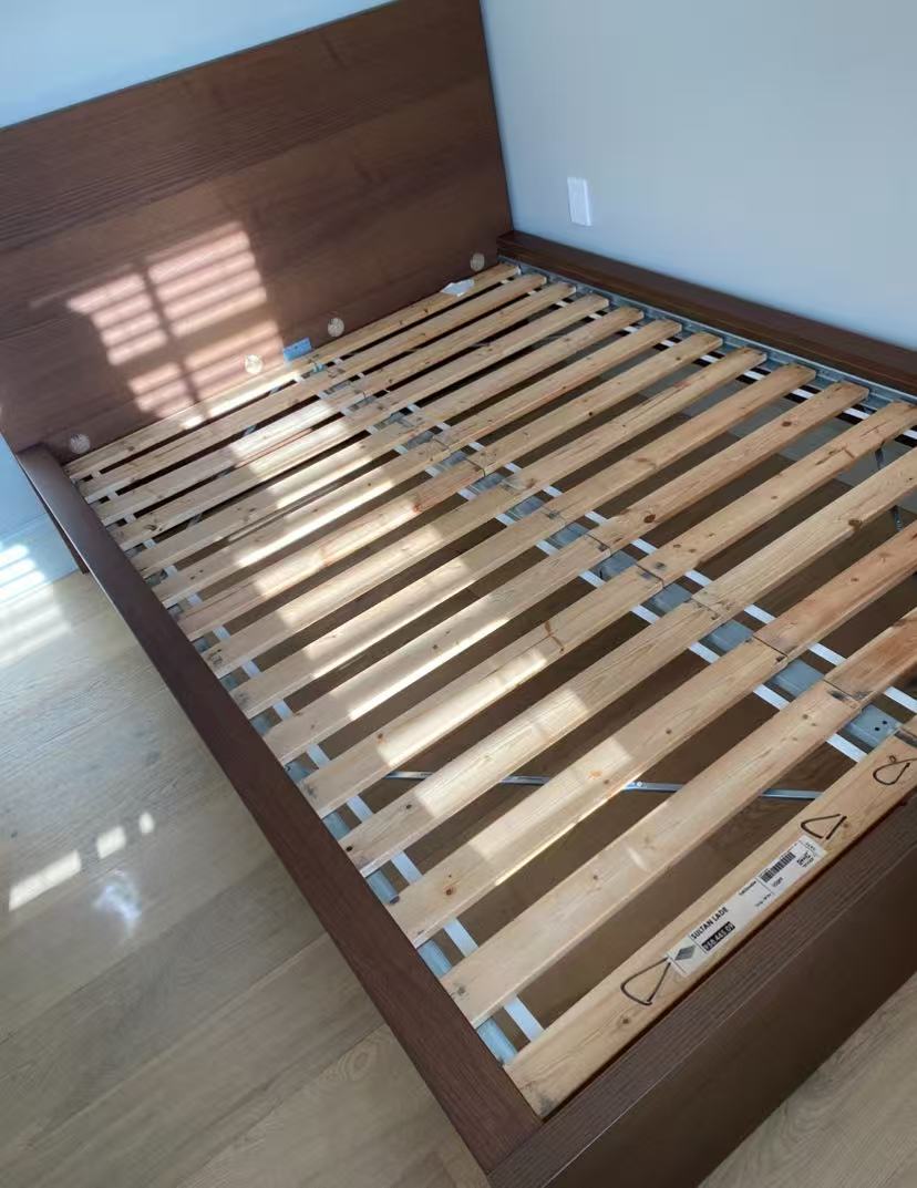 MALM Brown Double Bed Frame