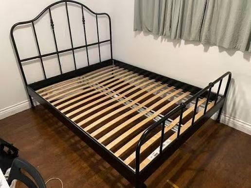 SAGSTUA Black Queen Bed Frame