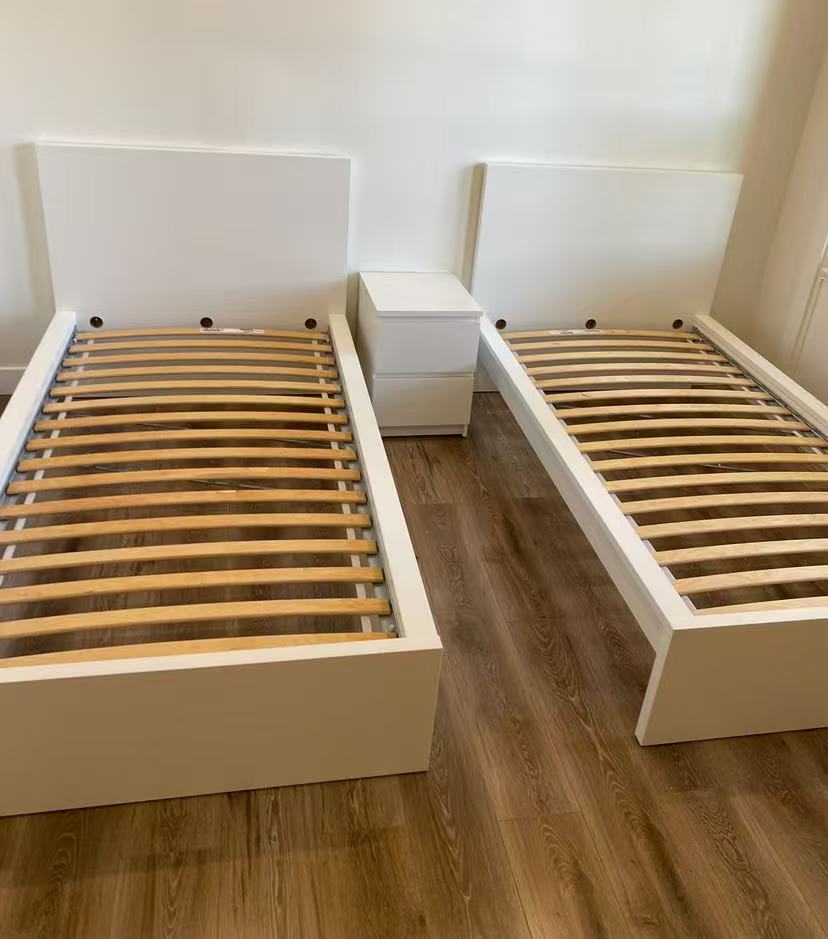 MALM White Twin Bed Frame