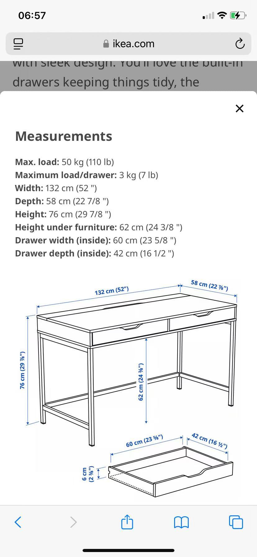 ALEX Desk – Multiple Colors