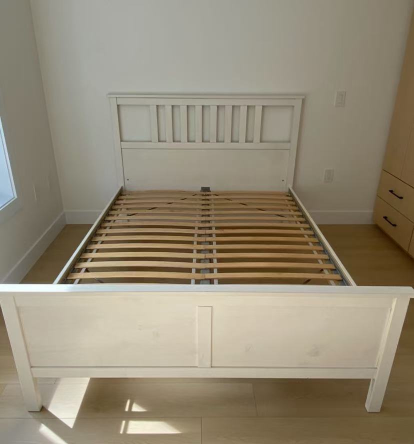 HEMNES White Queen Bed Frame