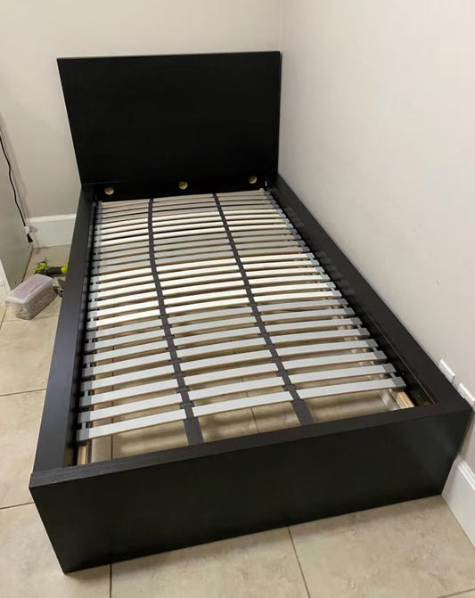 MALM Black Twin Bed Frame