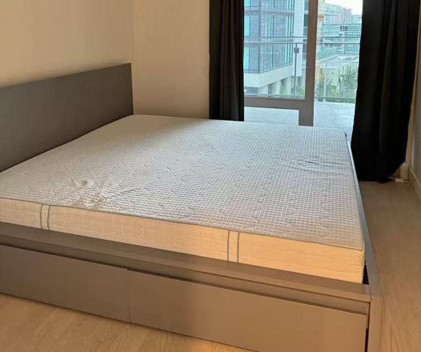 MALM Light Blue King Bed Frame