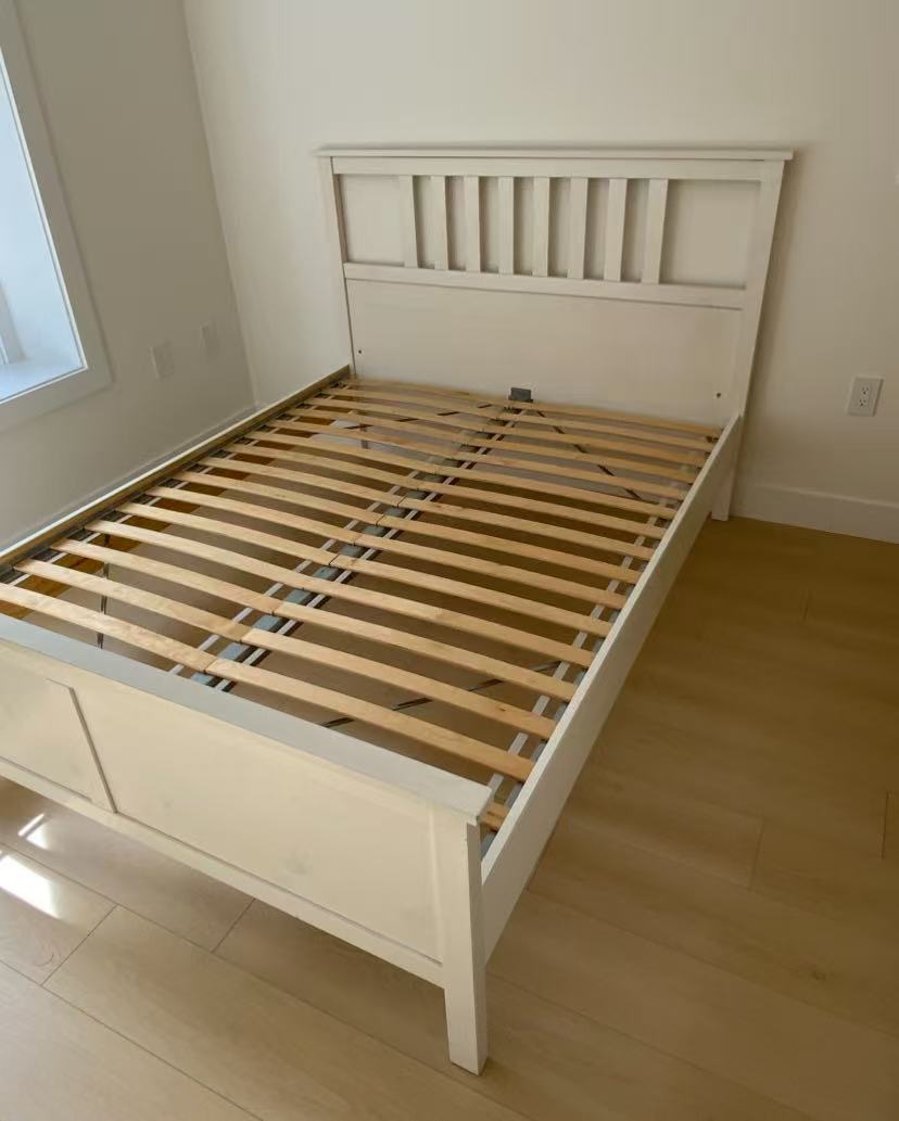 HEMNES White Queen Bed Frame