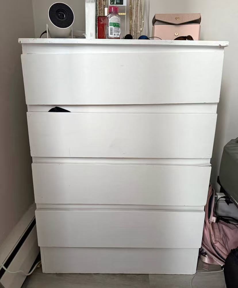 MALM 白色四抽屉斗柜
