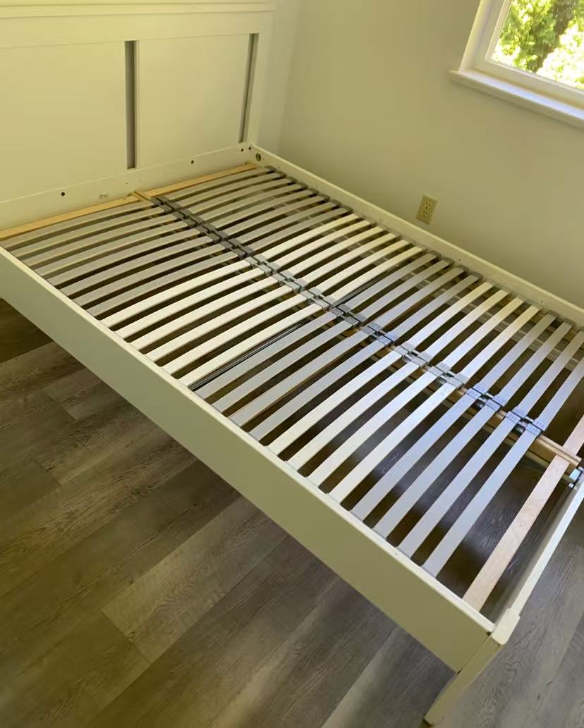 SONGESAND White Double Bed Frame