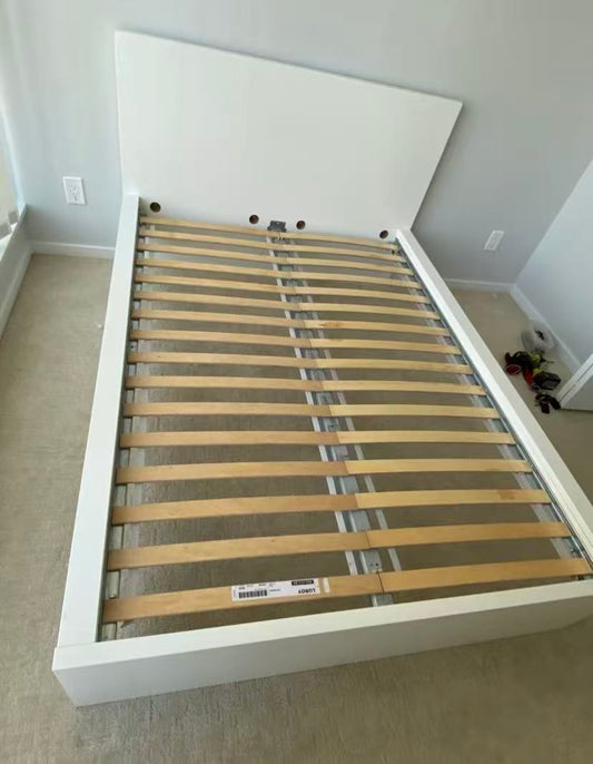MALM White Queen Bed Frame