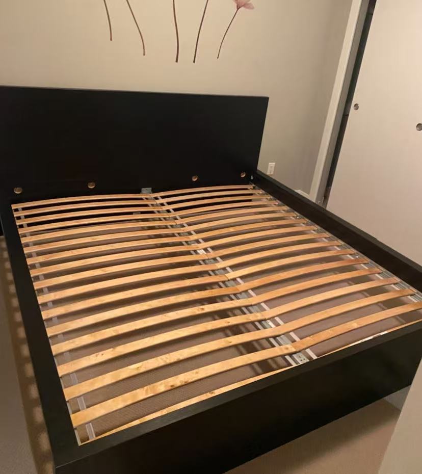 MALM Black King Bed Frame