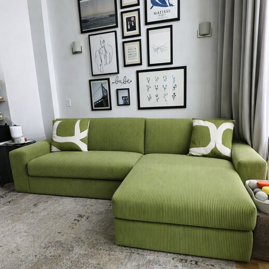 Sectional Sofa with Brand-New Sofa Covers