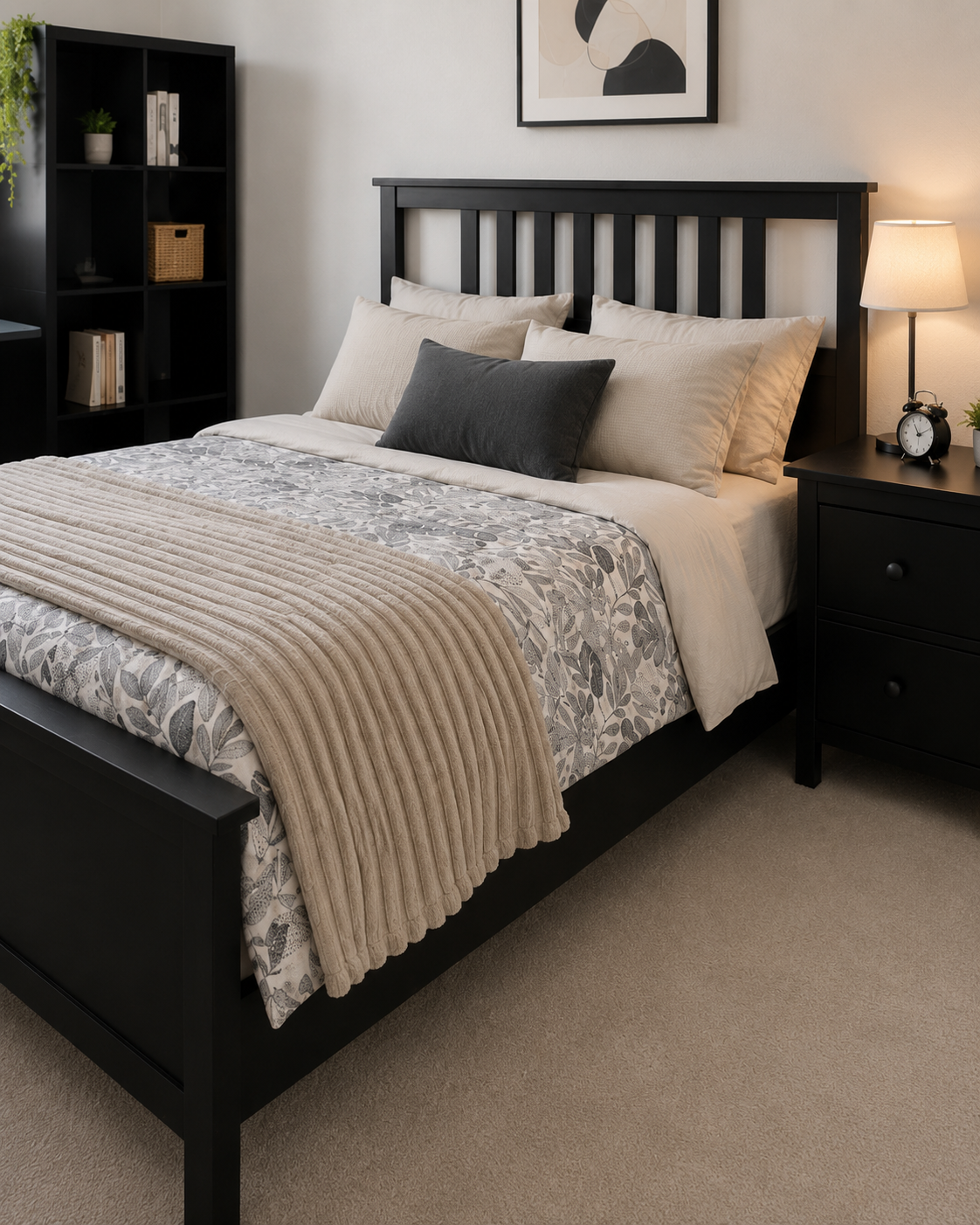 Large Single Room Furniture Rental Package – Black Series
