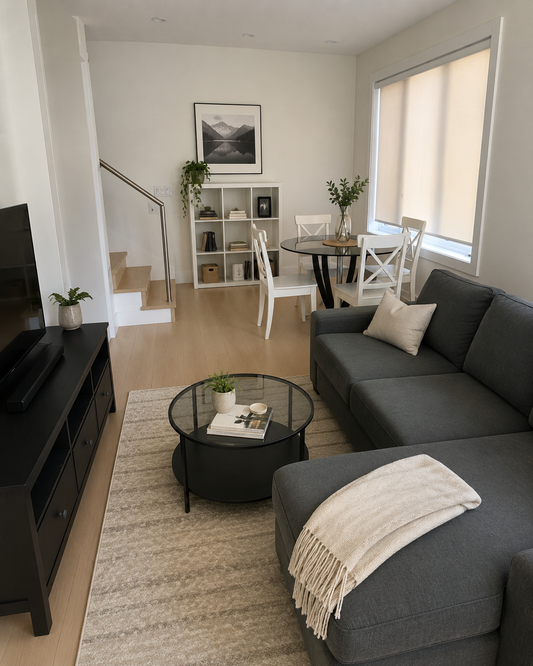 Compact Living Room Furniture Rental Package | Ideal for Small Houses, Townhouses & Duplexes