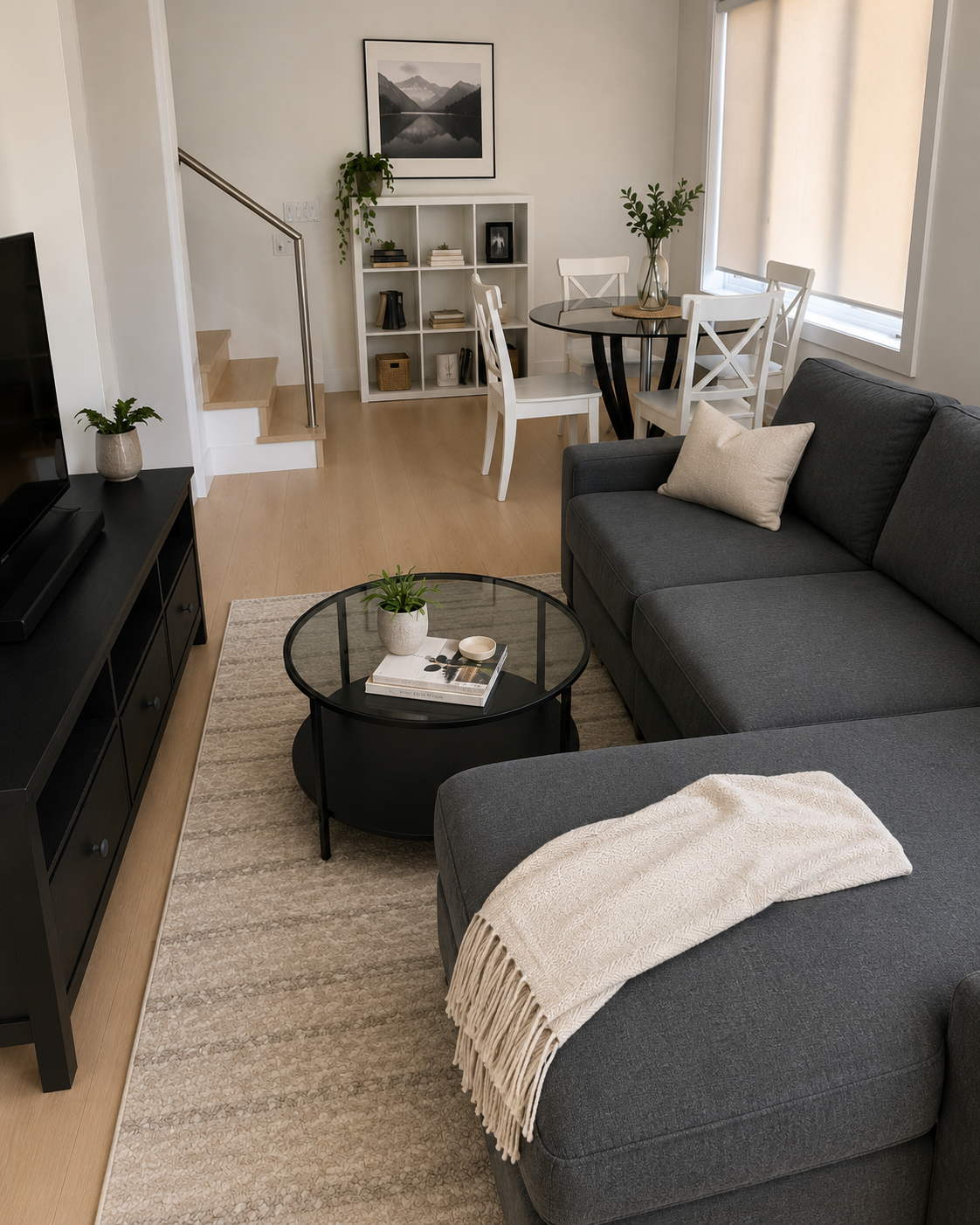 Compact Living Room Furniture Rental Package | Ideal for Small Houses, Townhouses & Duplexes