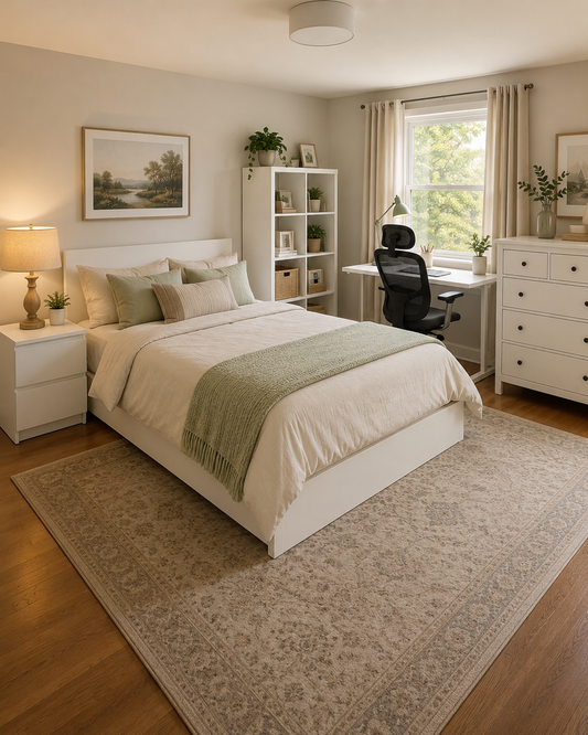 Large Single Room Furniture Rental Package – White Series