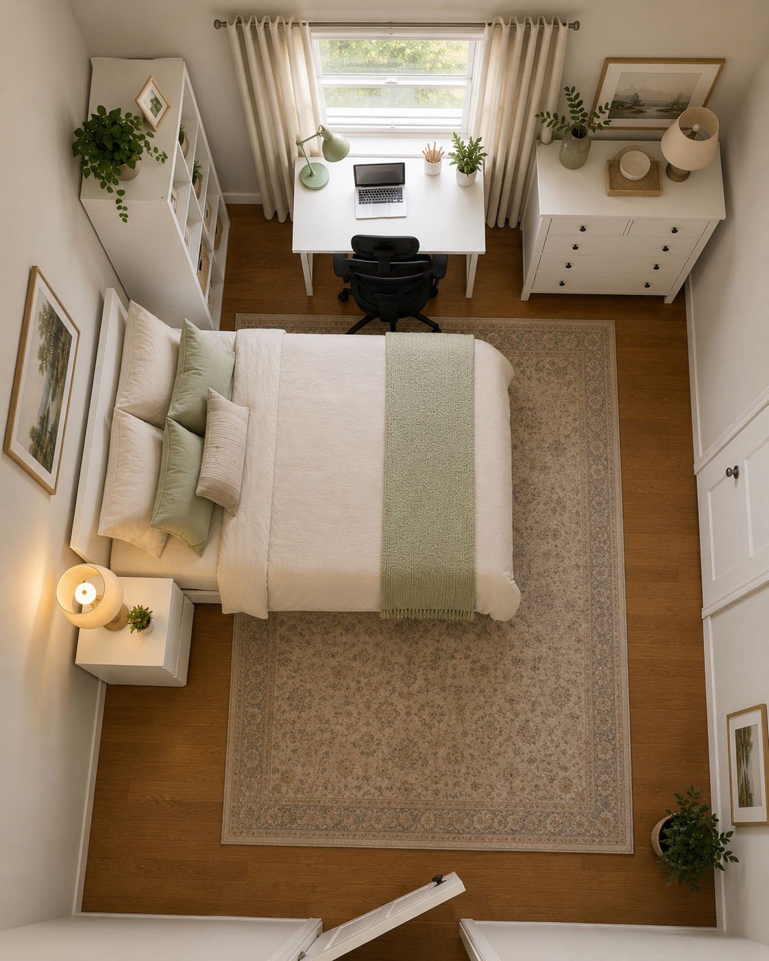 Large Single Room Furniture Rental Package – White Series