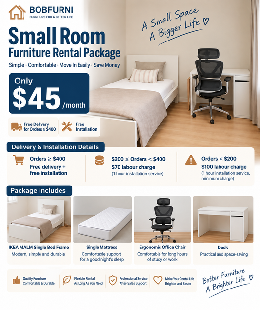Small Room Furniture Rental Package | $45/Month