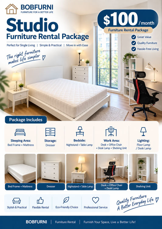 Studio Furniture Rental Package | $100/Month