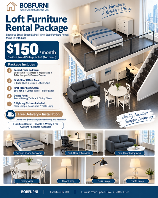 Loft Furniture Rental Package |  $150/Month