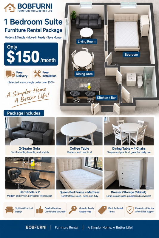 One-Bedroom Furniture Rental Package | $150/Month