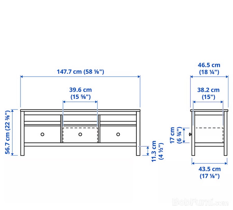 IKEA HEMNES 实木大电视柜