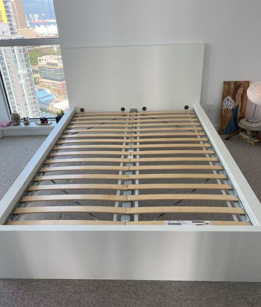 MALM White Double Bed Frame